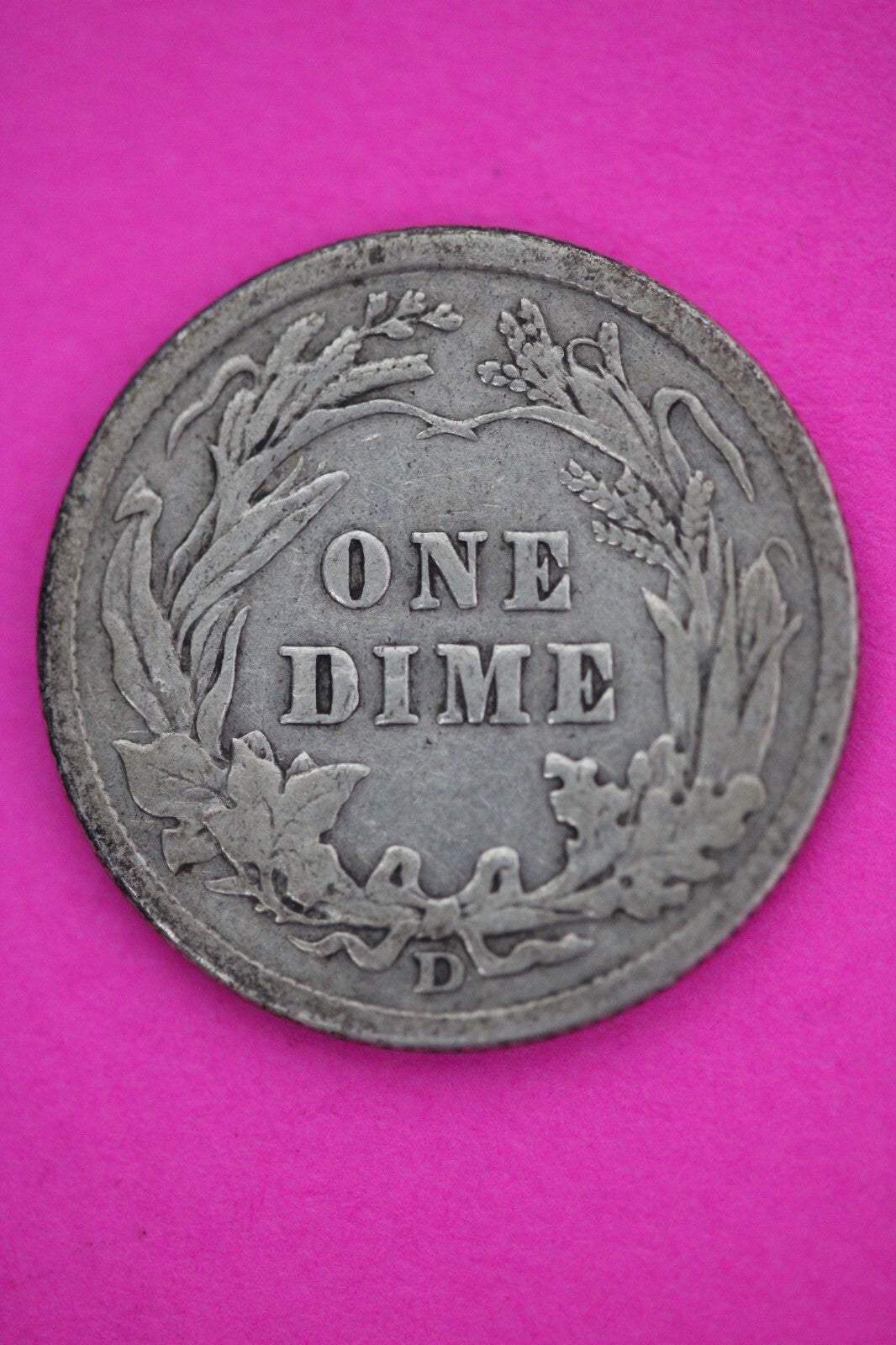 1911 D Barber Liberty Dime Scarce Semi Key Date Silver Coin Denver Mint 18