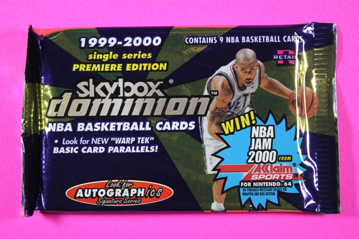 Rare 1999-2000 Skybox Dominion NBA Basketball Retail Pack Exact Pack In Pic 6024