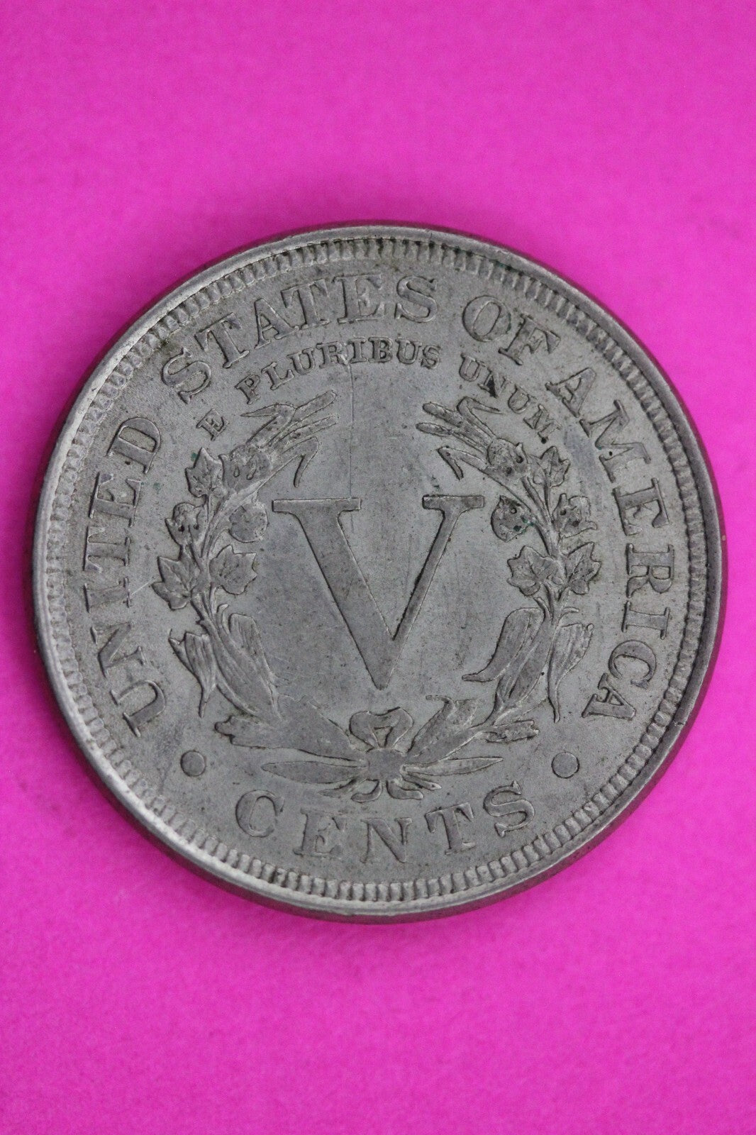 High Grade 1907 V Liberty Nickel Exact Coin Pictured Scarce Semi Key Date 12