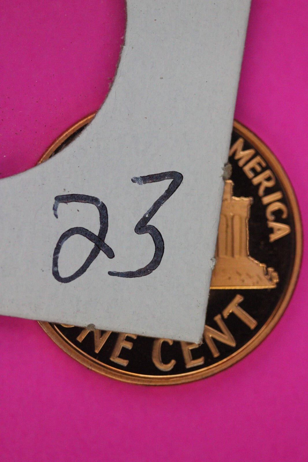 Gem Proof 2007 S Ultra Deep Cameo Lincoln Memorial Cent Same Coin In Pics TOM23