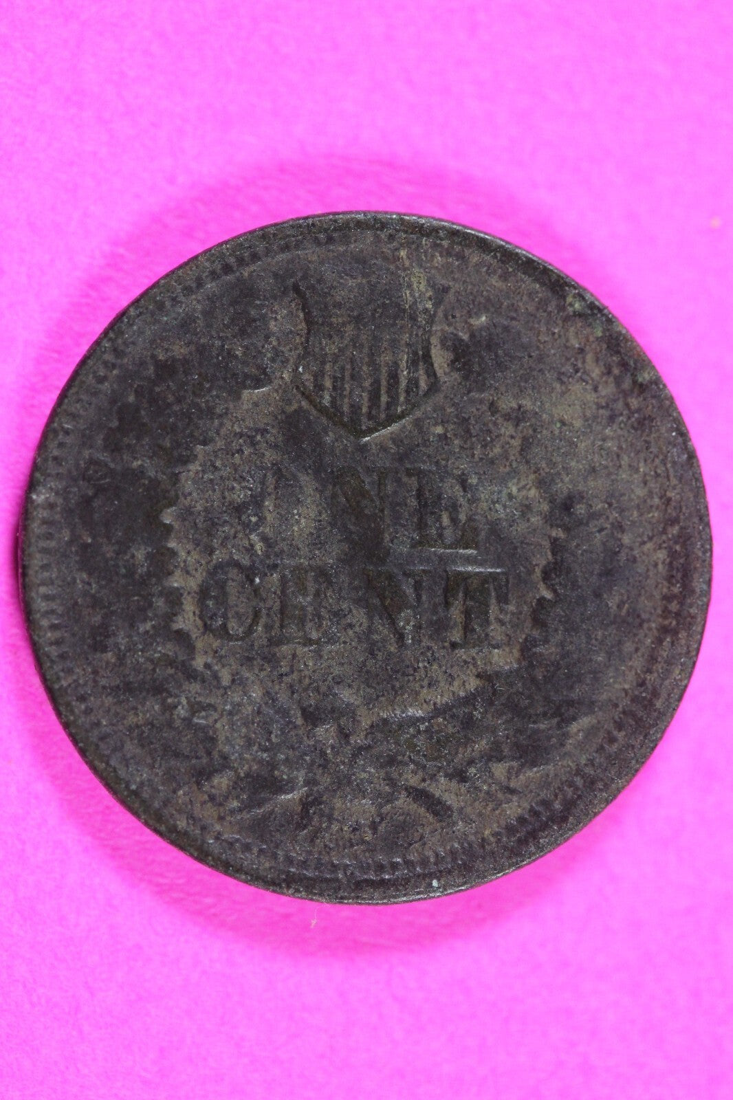 Scratched 1865 Indian Head Cent Penny Scarce Early Type Exact Coin Shown 307