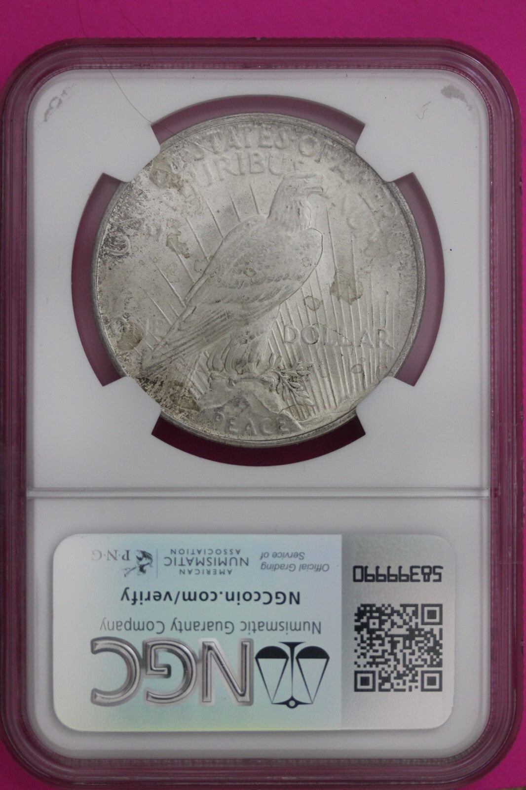 1922 P MS 64 Liberty Peace Silver Dollar NGC Certified Graded Authentic Coin 798