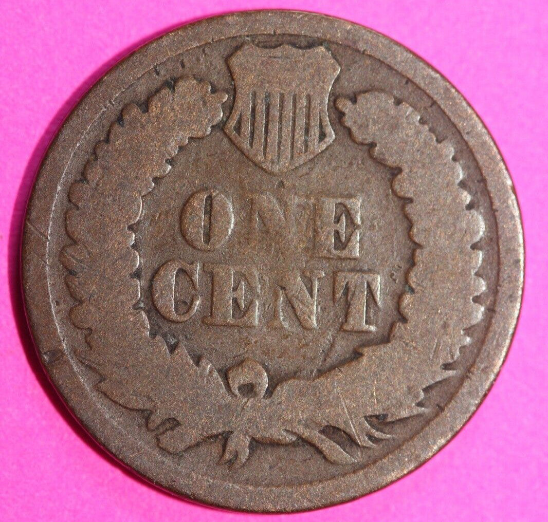 1865 Indian Head Cent Penny Scarce Early Type Coin Exact Coin Pictured 144