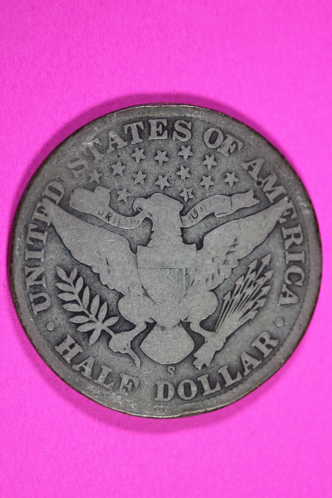 1909 S Inverted S Barber Liberty Half Dollar Scarce Semi Key Date Coin 218