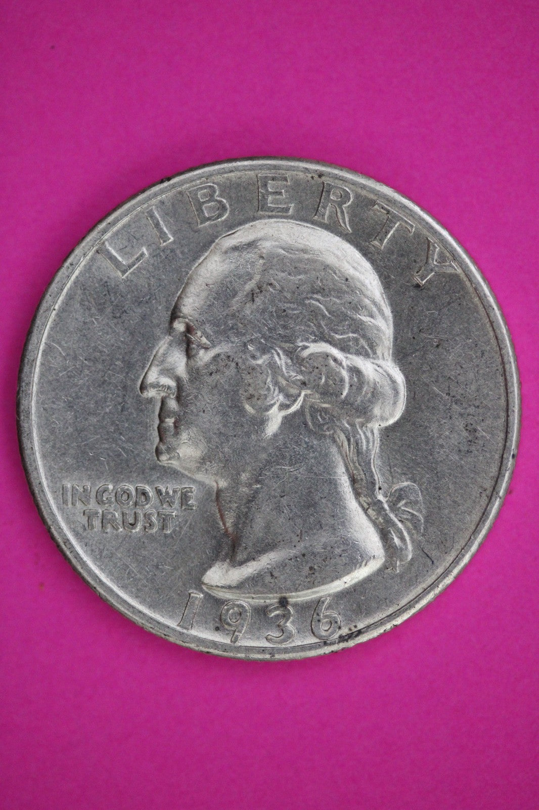 High Grade 1936 S George Washington Silver Quarter Guaranteed Genuine Coin 2611