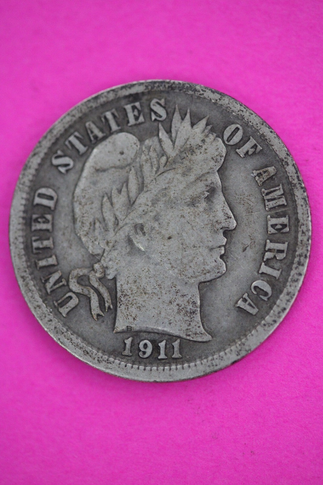 1911 P Barber Liberty Dime Scarce Semi Key Date Coin Philadelphia Mint 16