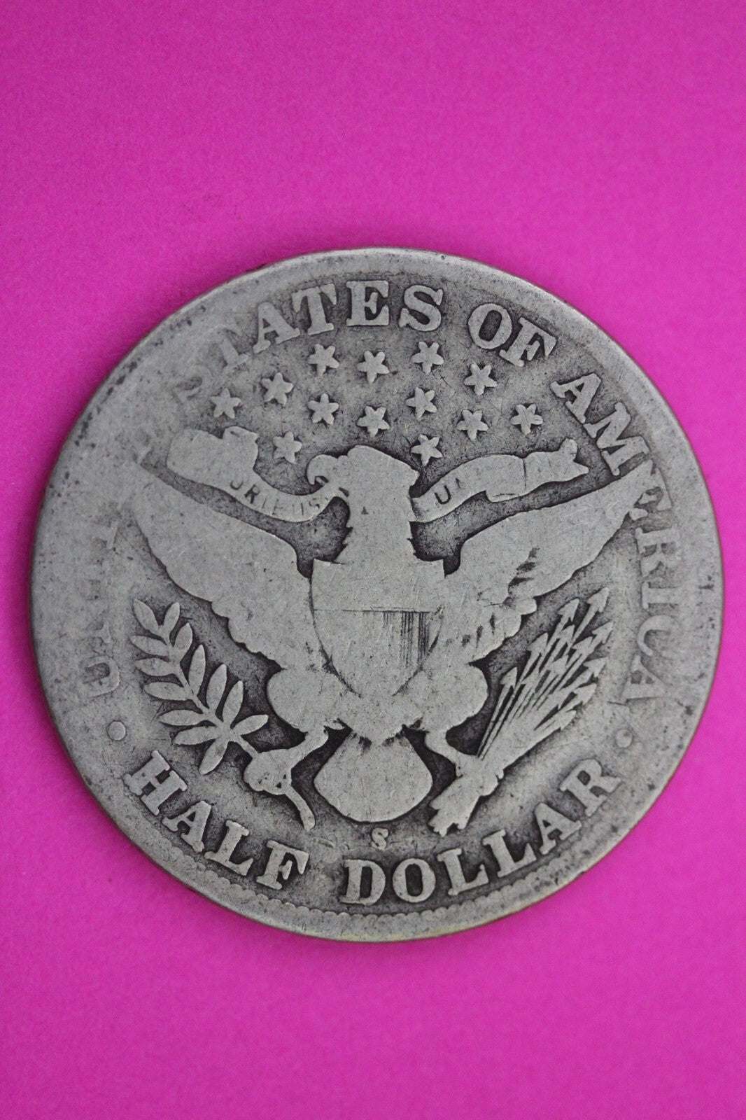 1909 S Inverted S Barber Liberty Silver Half Dollar Semi Key Date Coin 262N