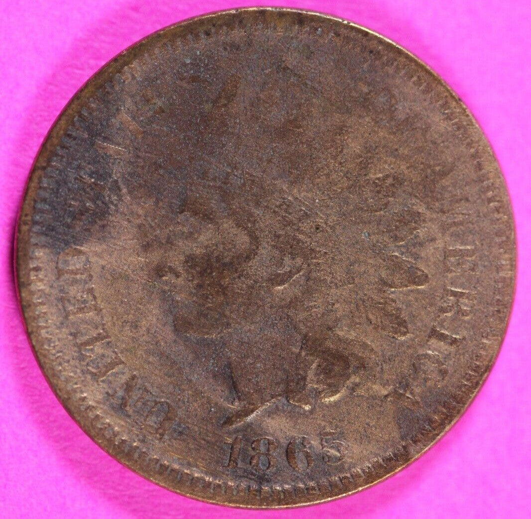 1865 Indian Head Cent Penny Scarce Early Type You Get Exact Coin Pictured 305