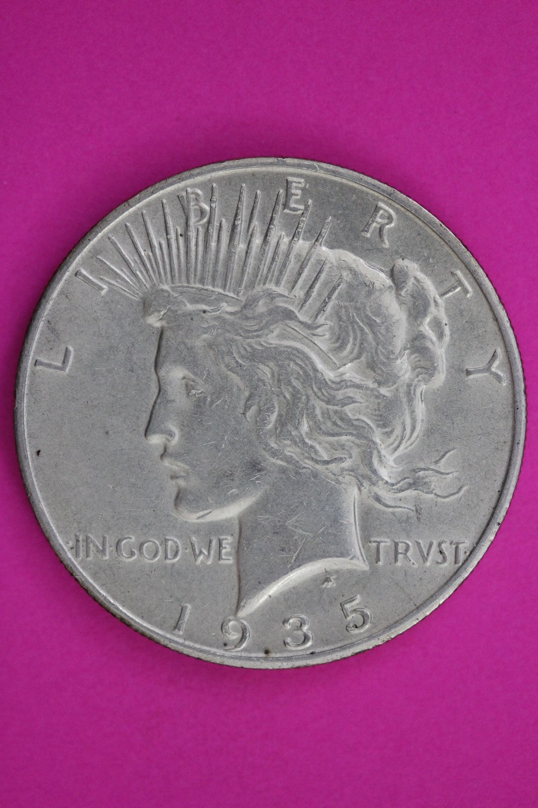 High Grade 1935 S Peace Liberty Silver Dollar Guaranteed Authentic Coin 1809