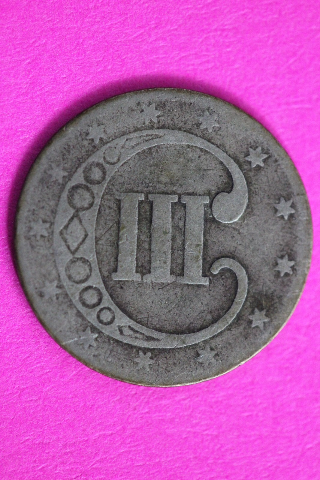 1851 Trime 3 Three Cent Silver Dime Exact Coin Shown In Pics Key Date 60