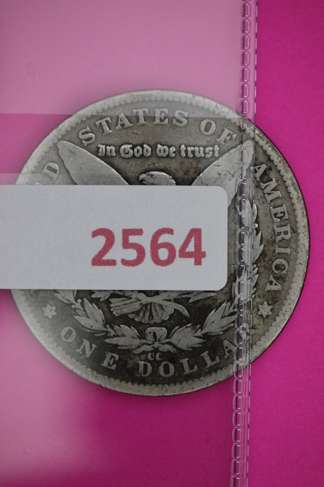 1893 CC Morgan Liberty Silver Dollar Guaranteed Authentic & Genuine Coin 2564