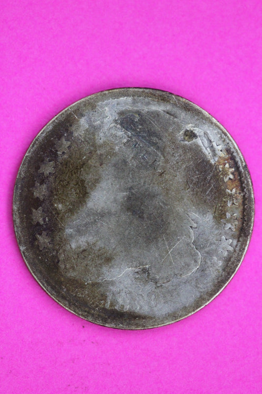 1833 Bust Capped Dime Lady Liberty Silver Coin Guaranteed Authentic Genuine 1370