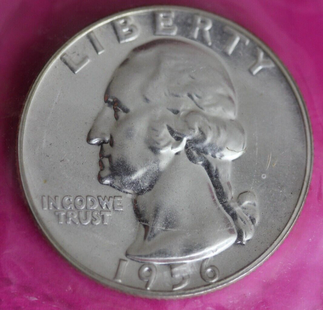 Proof 1956 George Washington Quarter In Mint Cello Exact Coin Shown Tom 18