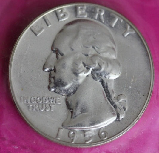 Proof 1956 George Washington Quarter In Mint Cello Exact Coin Shown Tom 18