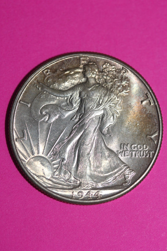 High Grade 1944 P Walking Liberty Silver Half Dollar Guaranteed Authentic 1024