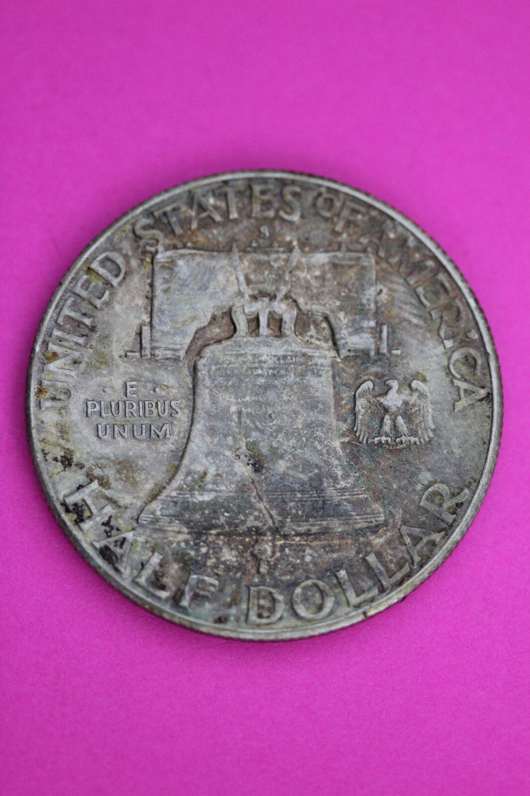 High Grade Toned 1949 S Ben Franklin Silver Half Dollar Exact Coin Shown 14