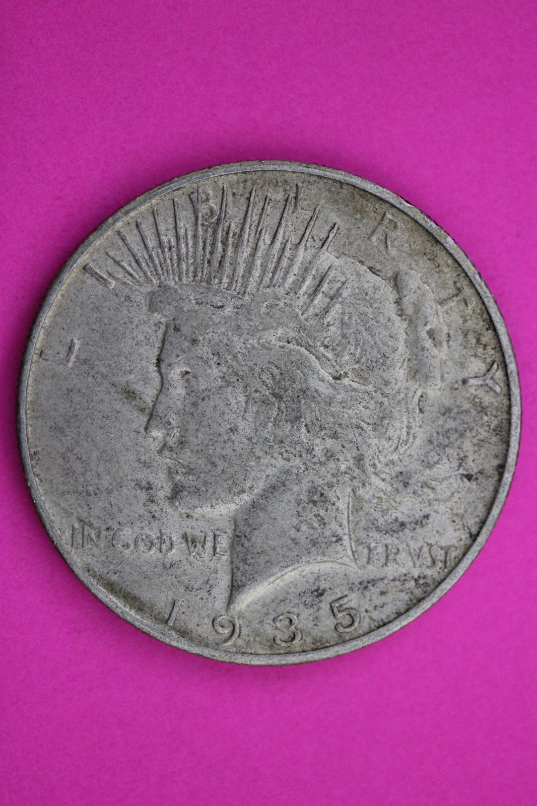 1935 S Peace Silver Dollar LIberty Coin Guaranteed Authentic U.S.A. Seller 1942