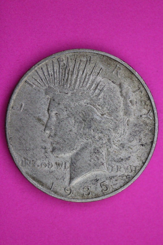 1935 S Peace Silver Dollar LIberty Coin Guaranteed Authentic U.S.A. Seller 1942