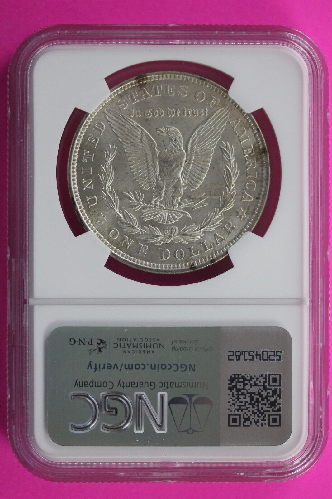 1921 P MS 64 Liberty Morgan Silver Dollar NGC Certified Graded Slab 474