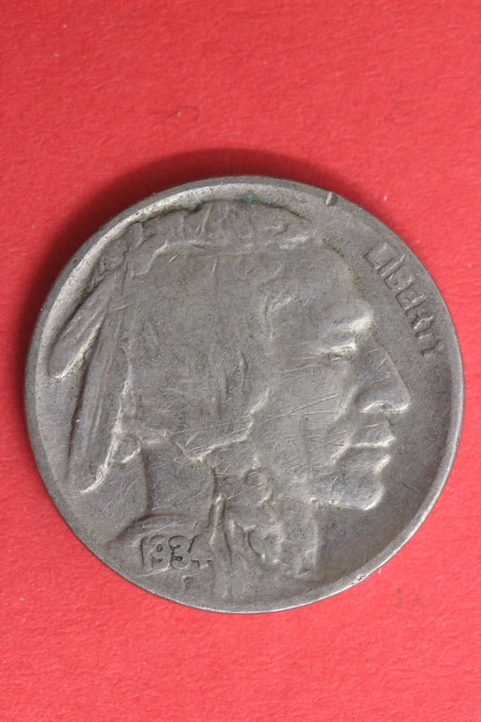 1934 P Buffalo Indian Nickel Exact Coin Pictured Fast Flat Rate Shipping OCE 21