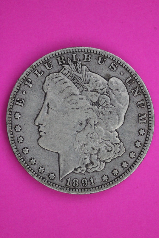 1891 O Morgan Lady Liberty Silver Dollar Guaranteed Authentic & Genuine 1398