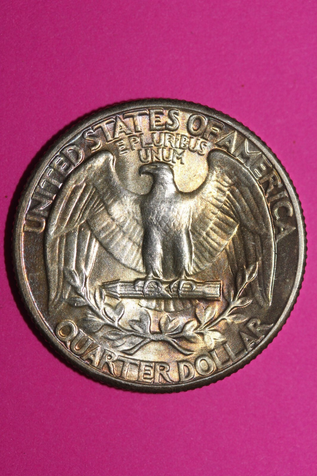 Toned 1939 P George Washington Silver Quarter Coin Guaranteed Authentic 1051