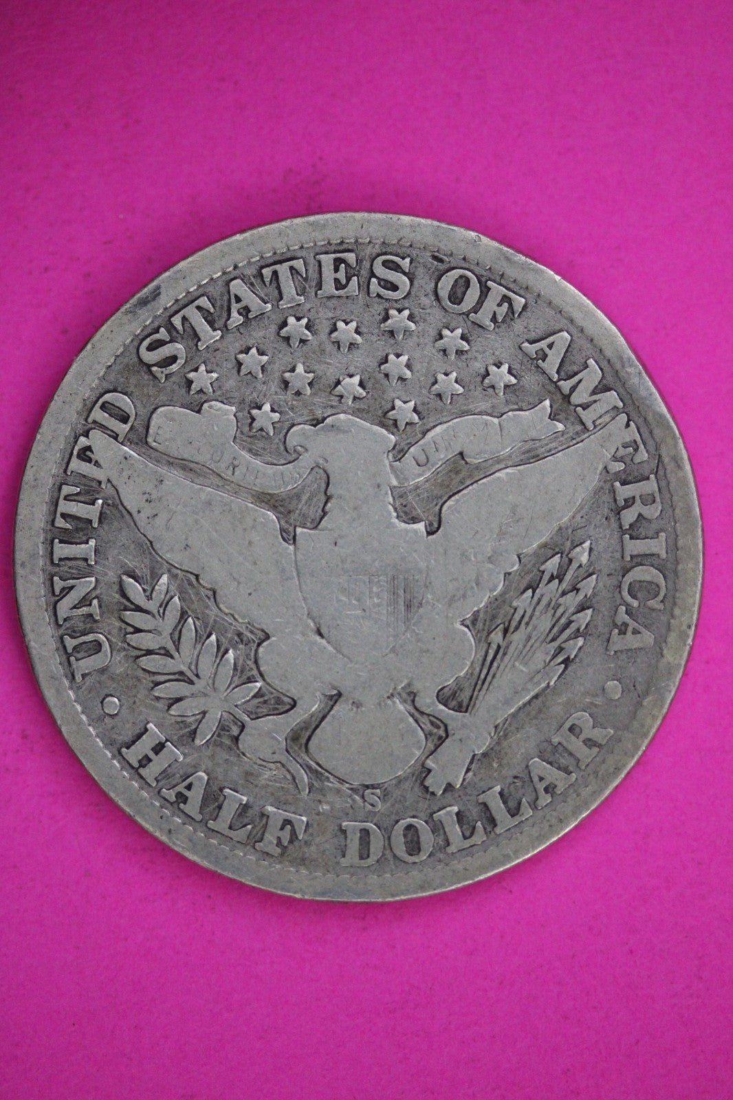 1907 S Barber Liberty Silver Half Dollar Guaranteed Authentic Genuine Coin 2861