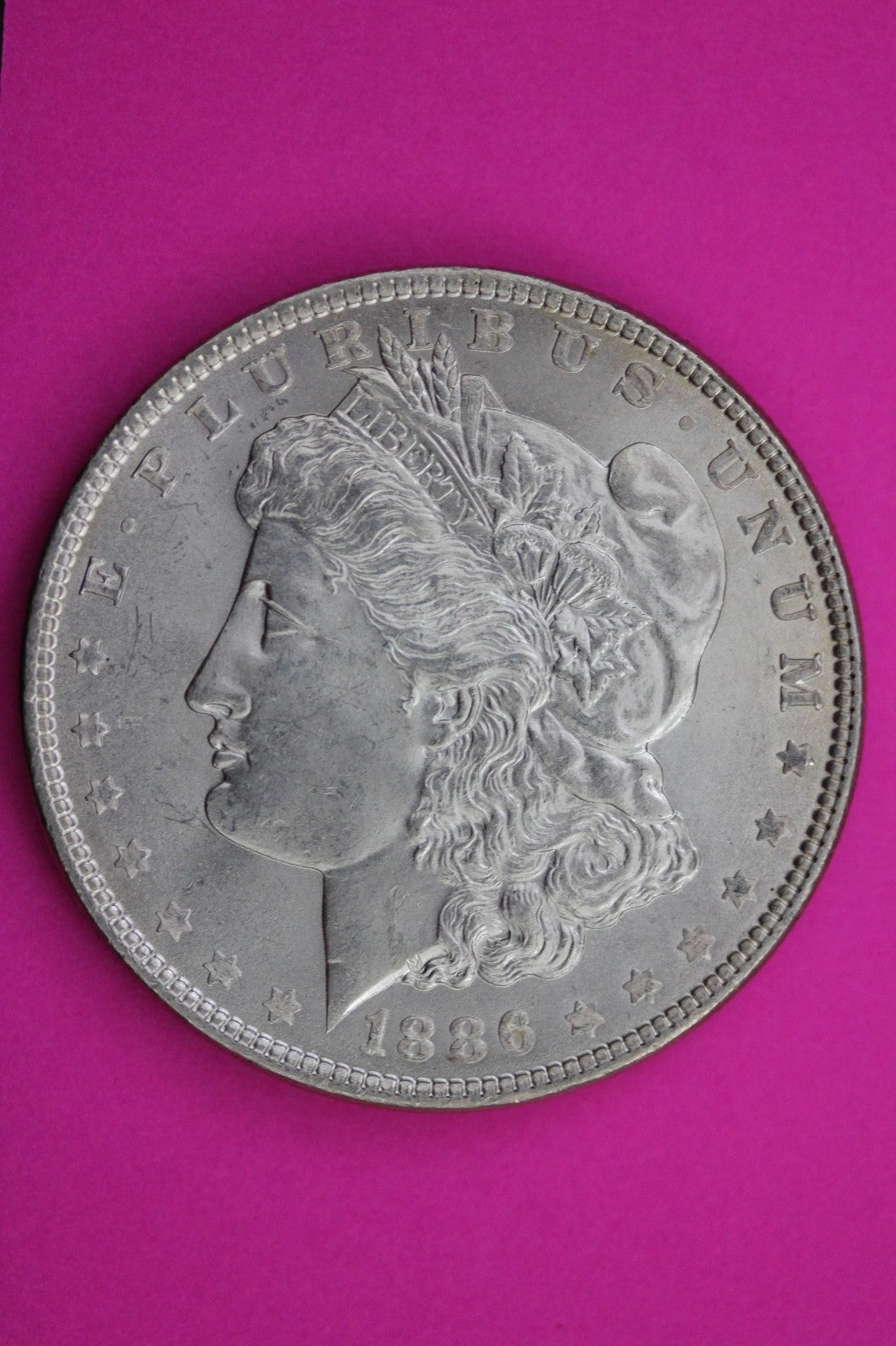 High Grade 1886 P Morgan Liberty Silver Dollar Guaranteed Authentic Coin 1643