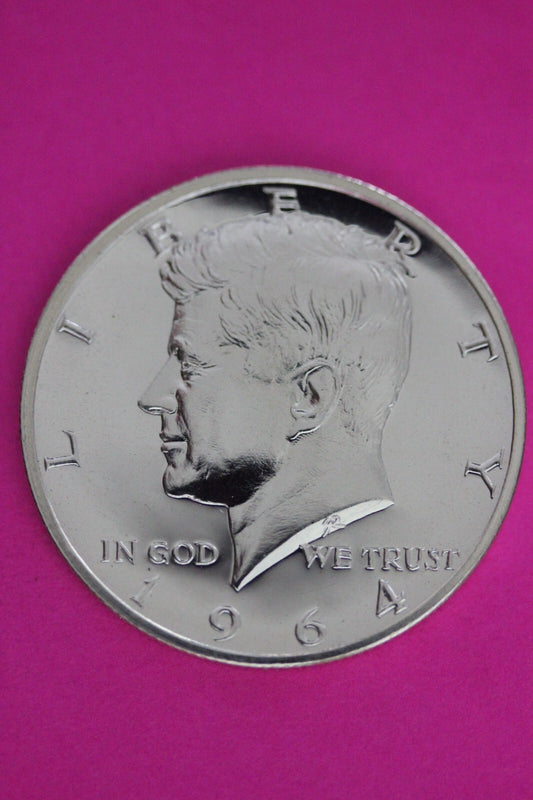Accented Hair 1964 Proof John F Kennedy Silver Half Dollar Milk Spots N470