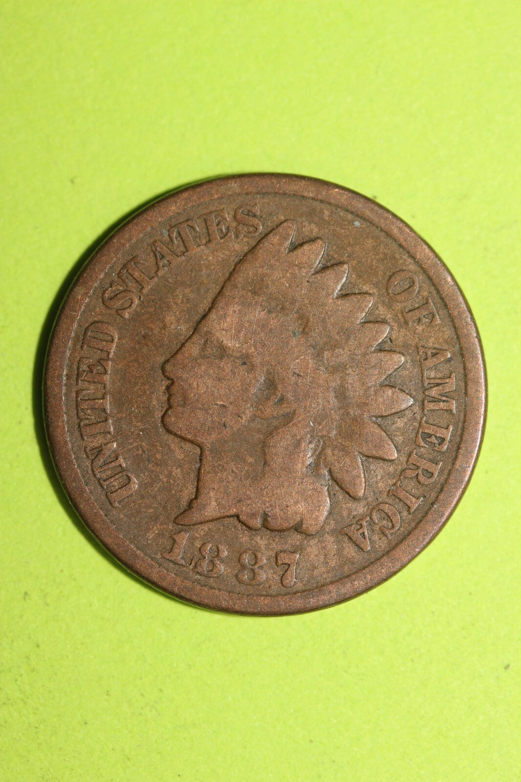 1887 Indian Head Cent Penny Exact Coin Shown Fast Combined Shipping OCE 62