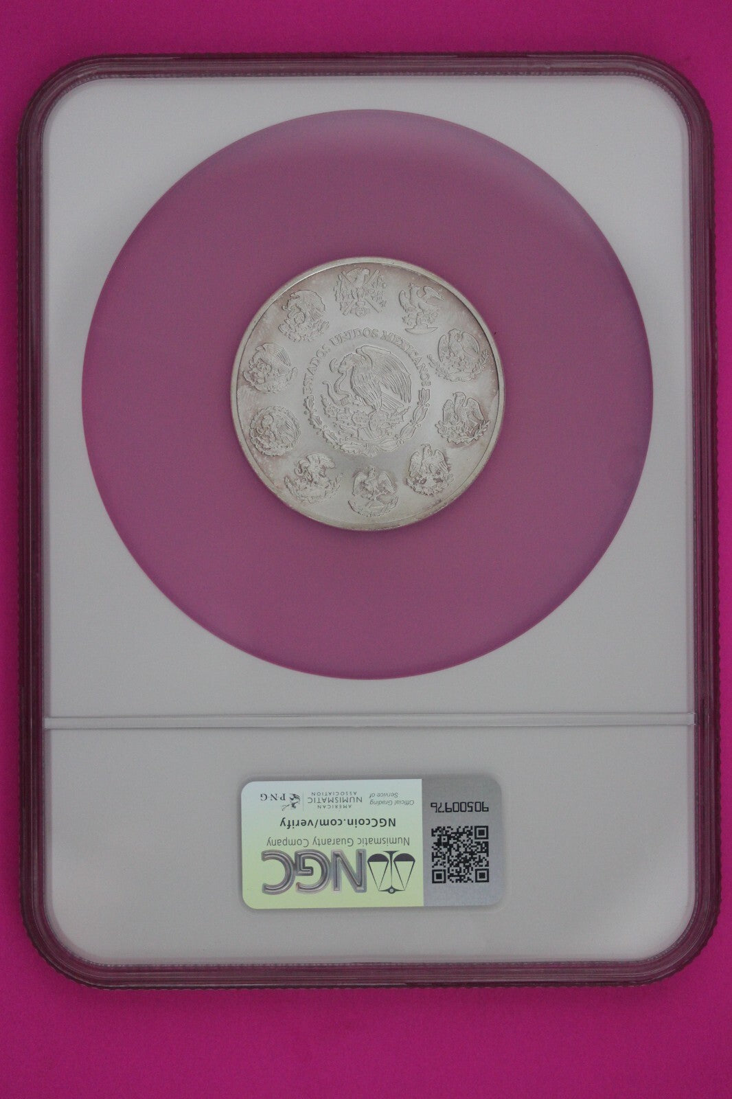 2012 MS 68 Mexico Libertad 2 Onza 2 Ounces .999 Silver NGC Certified Slab 7002