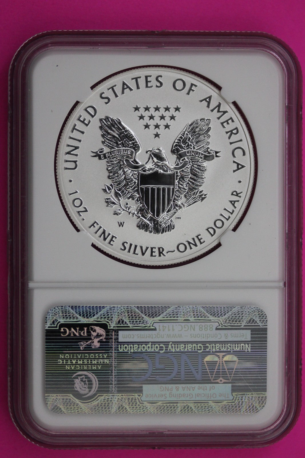 2013 W PF 70 Reverse Proof Silver Eagle From Set NGC Certfied Authentic Coin 611