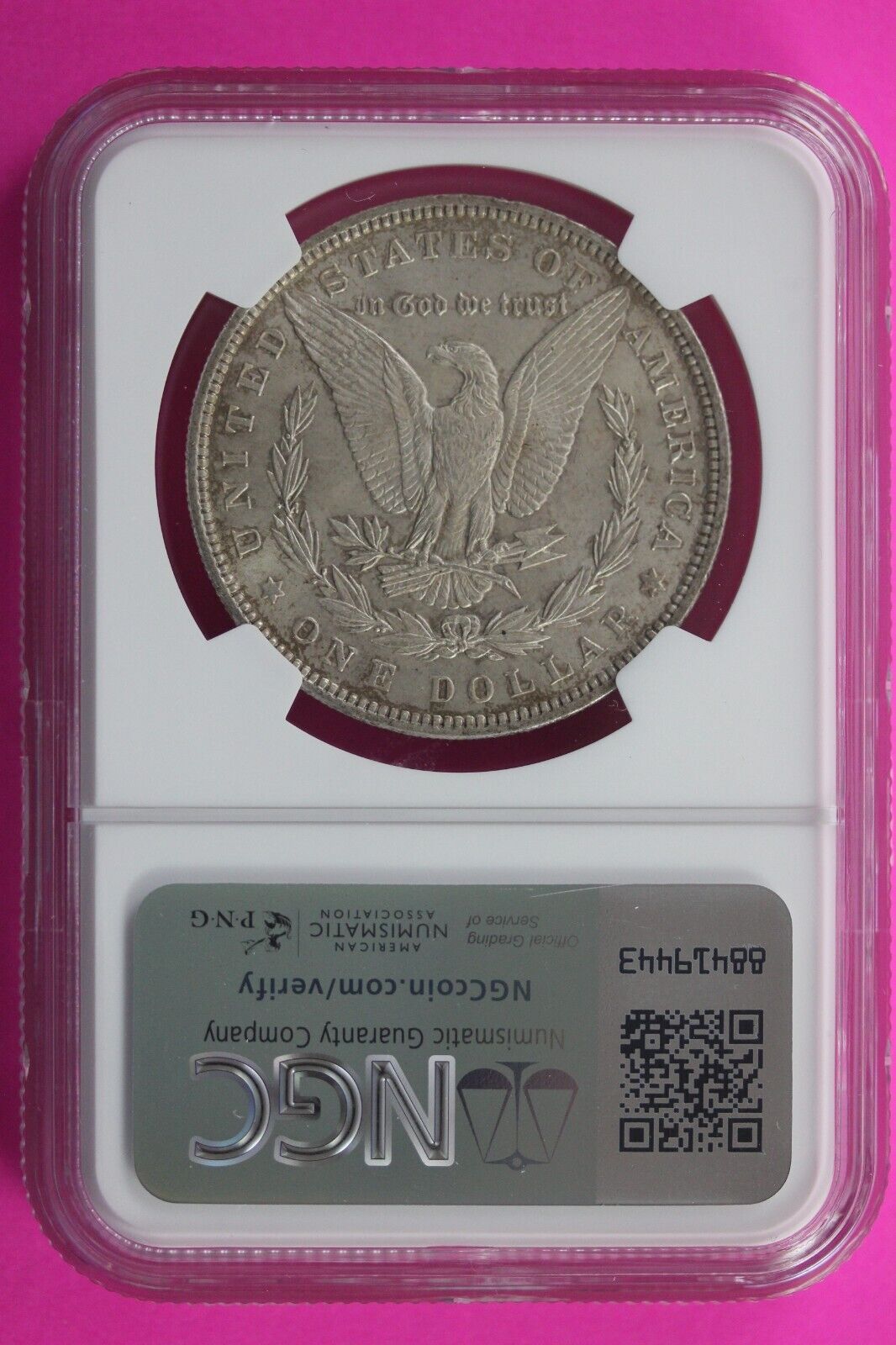1896 P MS 63 Liberty Morgan Silver Dollar NGC Certified Graded Slab 459