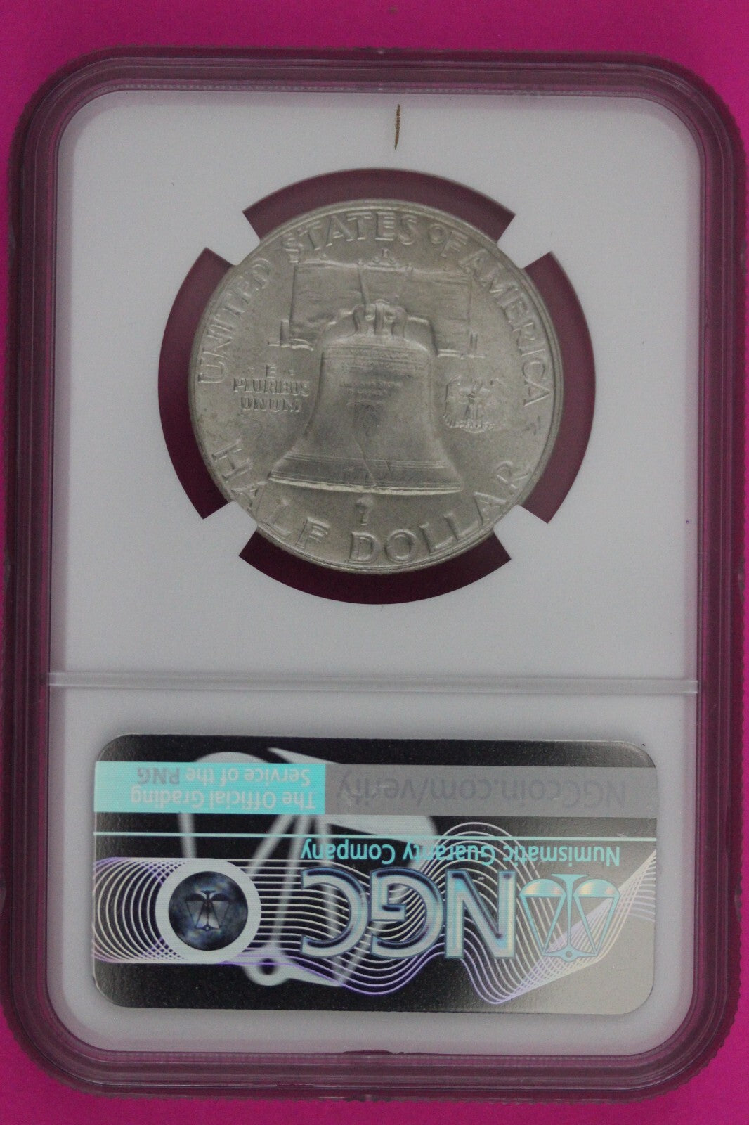 Full Bell Lines 1954 D MS 65 FBL Ben Franklin Half Dollar Silver Coin NGC 777