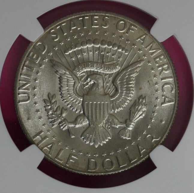 1969 D MS 64 Kennedy Half Dollar NGC Graded Certified Authentic Slab Silver 1379