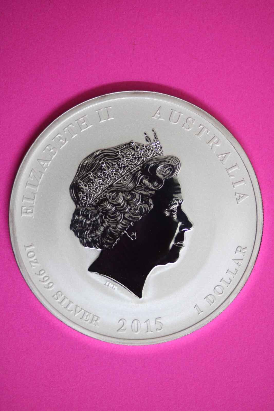 Gem BU 2015 Australia Year Of The Goat 1 OZ Silver Lunar Same Coin In Pics 524