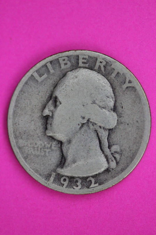 1932 S George Washington Silver Quarter Guaranteed Autthentic Genuine Coin 1468