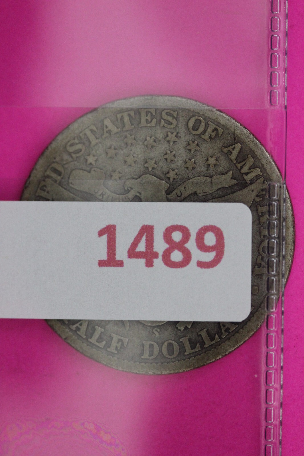 1909 Inverted S Barber Liberty Half Dollar Silver Coin Guaranteed Authentic 1489