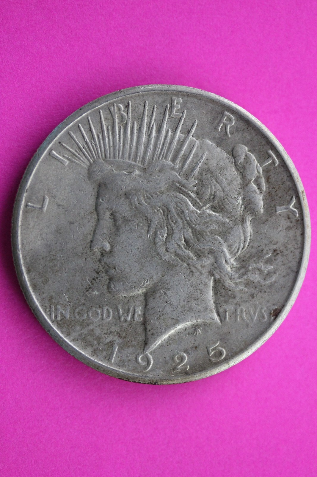 High Grade 1925 S Peace Silver Dollar LIberty Coin Guaranteed Authentic 0371N