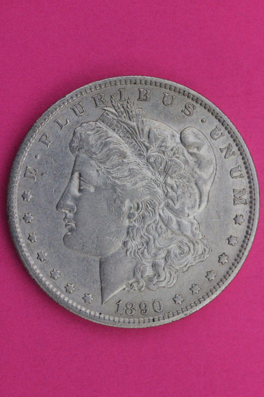 High Grade 1890 S Morgan Lady Liberty Rare Date Silver Dollar Authentic 0342N