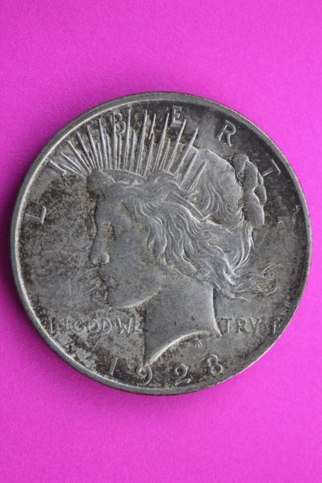 High Grade 1923 D Peace Silver Dollar LIberty Coin Guaranteed Authentic 0345N