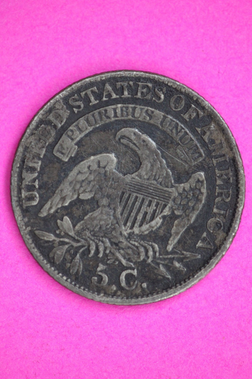 1834 Bust Cap Half Dime Guaranteed Authentic & Genuine Silver Coin 2978