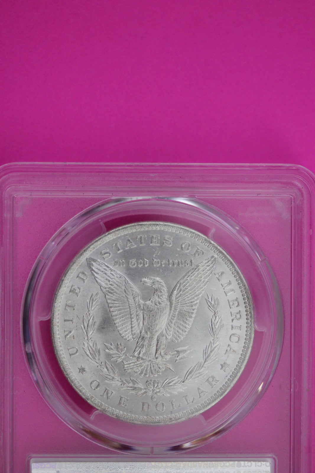 1884 O MS 63 Liberty Morgan Silver Dollar PCGS Certified Authentic Slab 1158