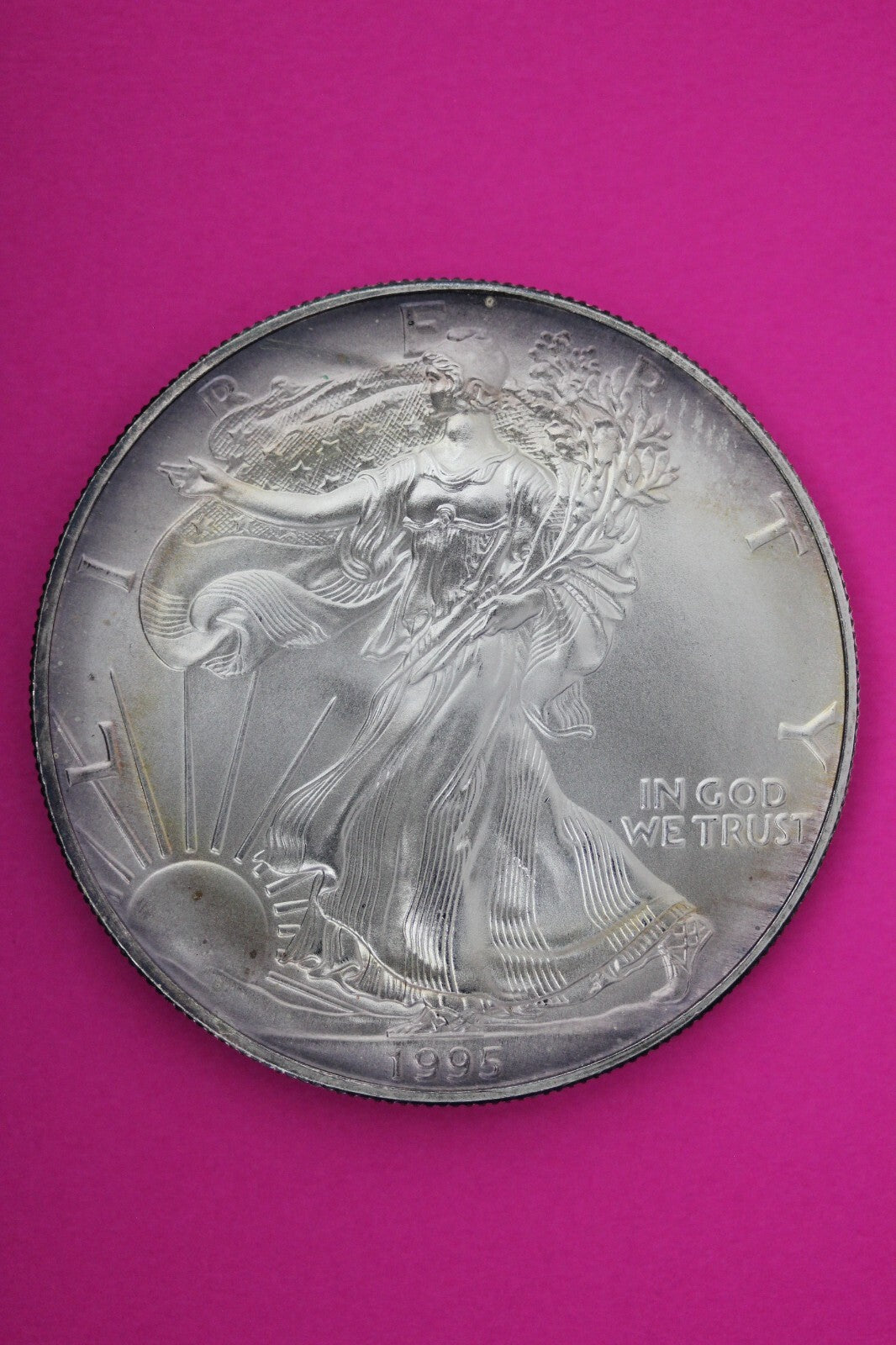 Gem BU 1995 American Silver Eagle Key Date 1 Ounce .999 Exact Coin Shown 43