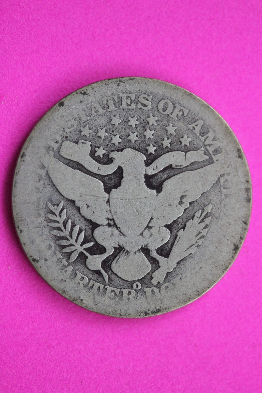 1904 O Barber Liberty Silver Quarter Scarce Guaranteed Authentic Rare Coin 0893