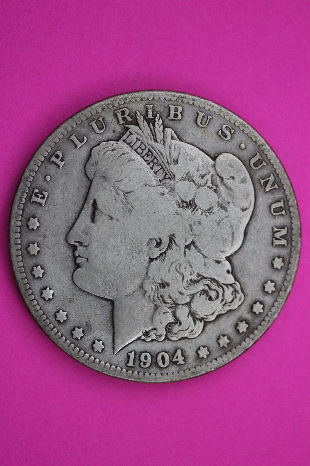 1904 S Morgan Lady Liberty Rare Date Silver Dollar Guaranteed Authentic 0165N