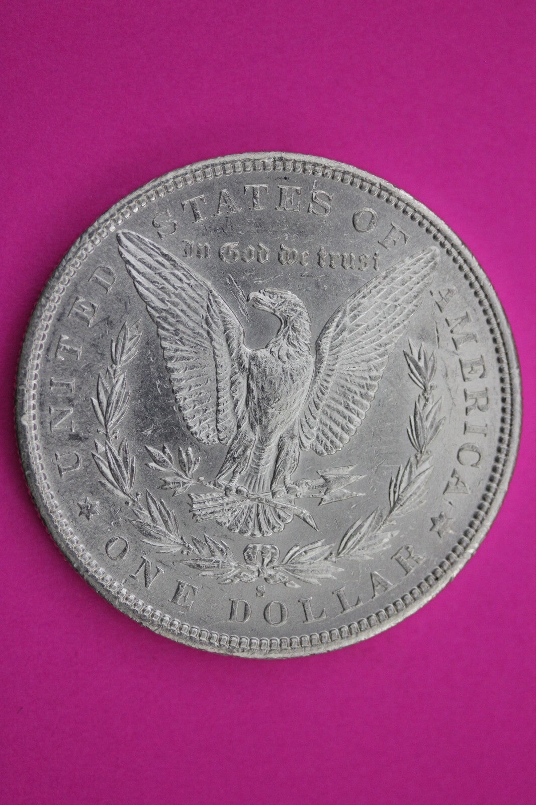 High Grade 1890 S Morgan Lady Liberty Rare Date Silver Dollar  Authentic 0210N