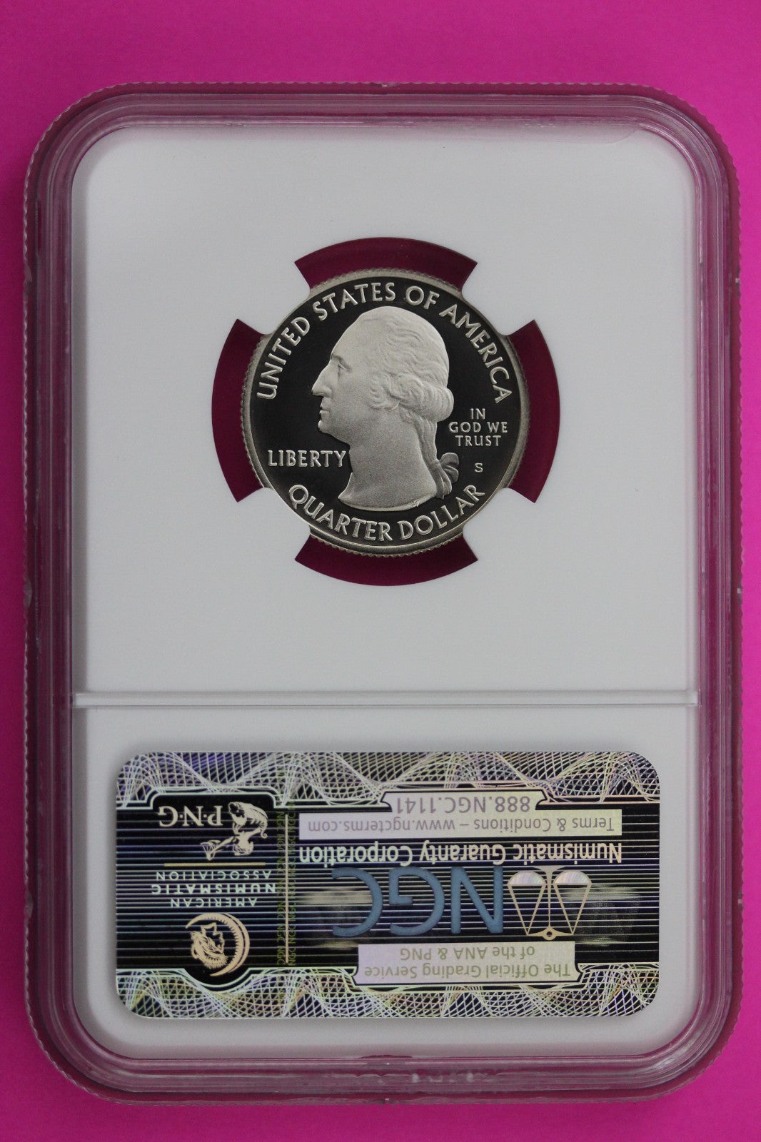 2010 S PF 70 Clad Quarter Hot Springs Park ATB NGC Graded Certified Slab 477