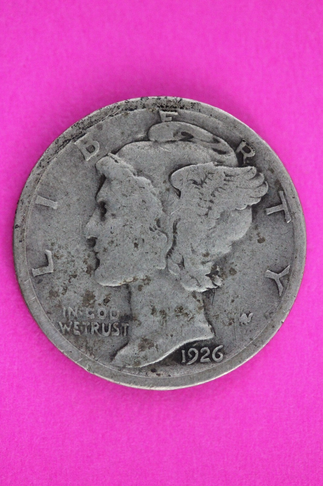 1926 S Mercury Winged Liberty Dime Silver You Get Same Coin In Pics 28