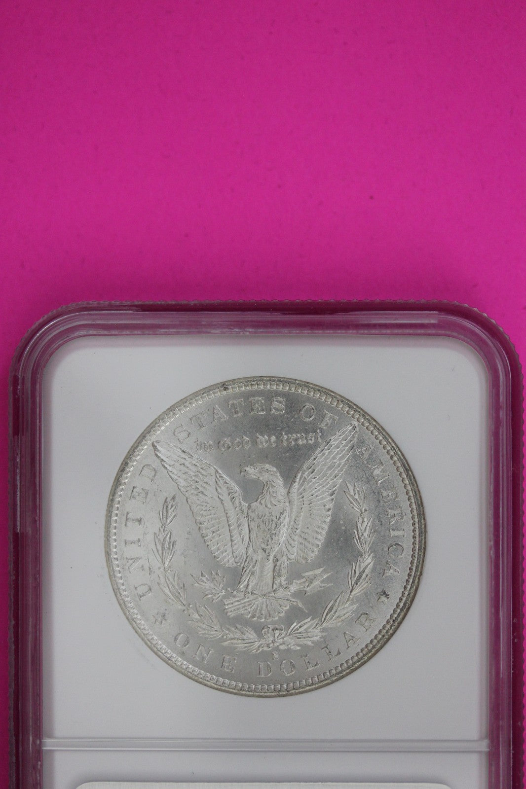 1880 S MS 63 Liberty Morgan Silver Dollar Coin NGC Certified Authentic Slab 1381